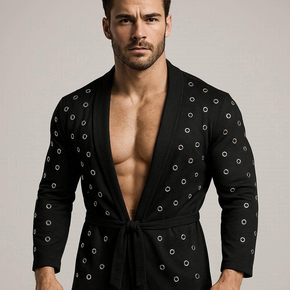 Elegant Black Eyelet Women's Blazer